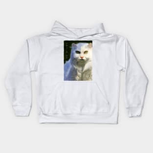 Persian Cat - White Kids Hoodie